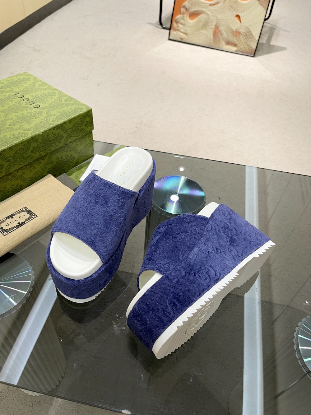 Gvc*1 Women’s GG Platform Sandal Purple For Women GG