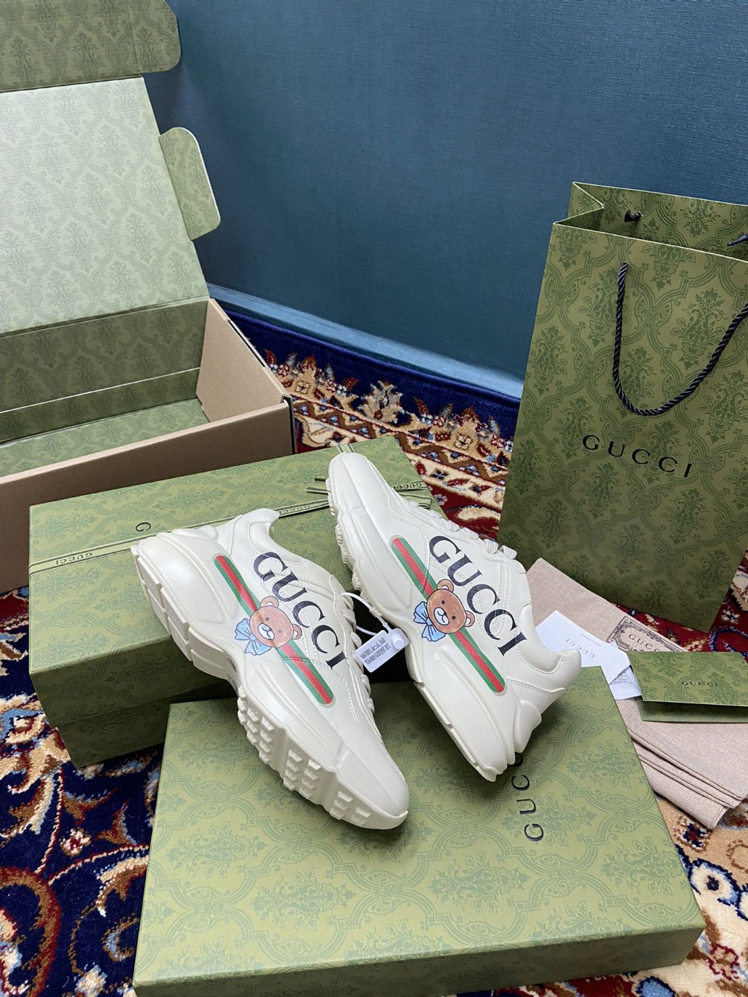 Gvc*1 KAI x Gvc*1 Rhyton Sneaker White Ivory For Men 660020-DRW00-9522