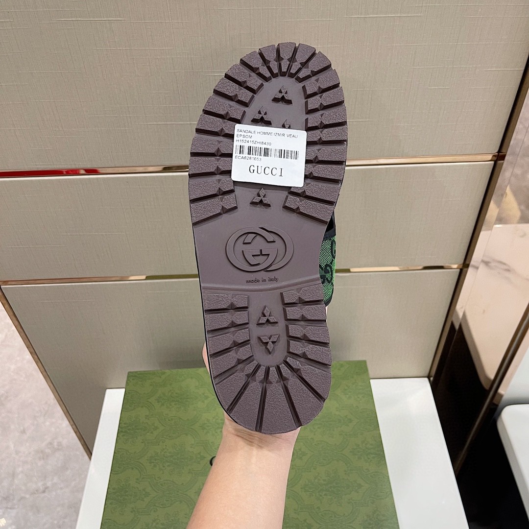 Gvc*1 Men’s GG Svp*me Slide Sandal Orange And Green For Men ‎624879