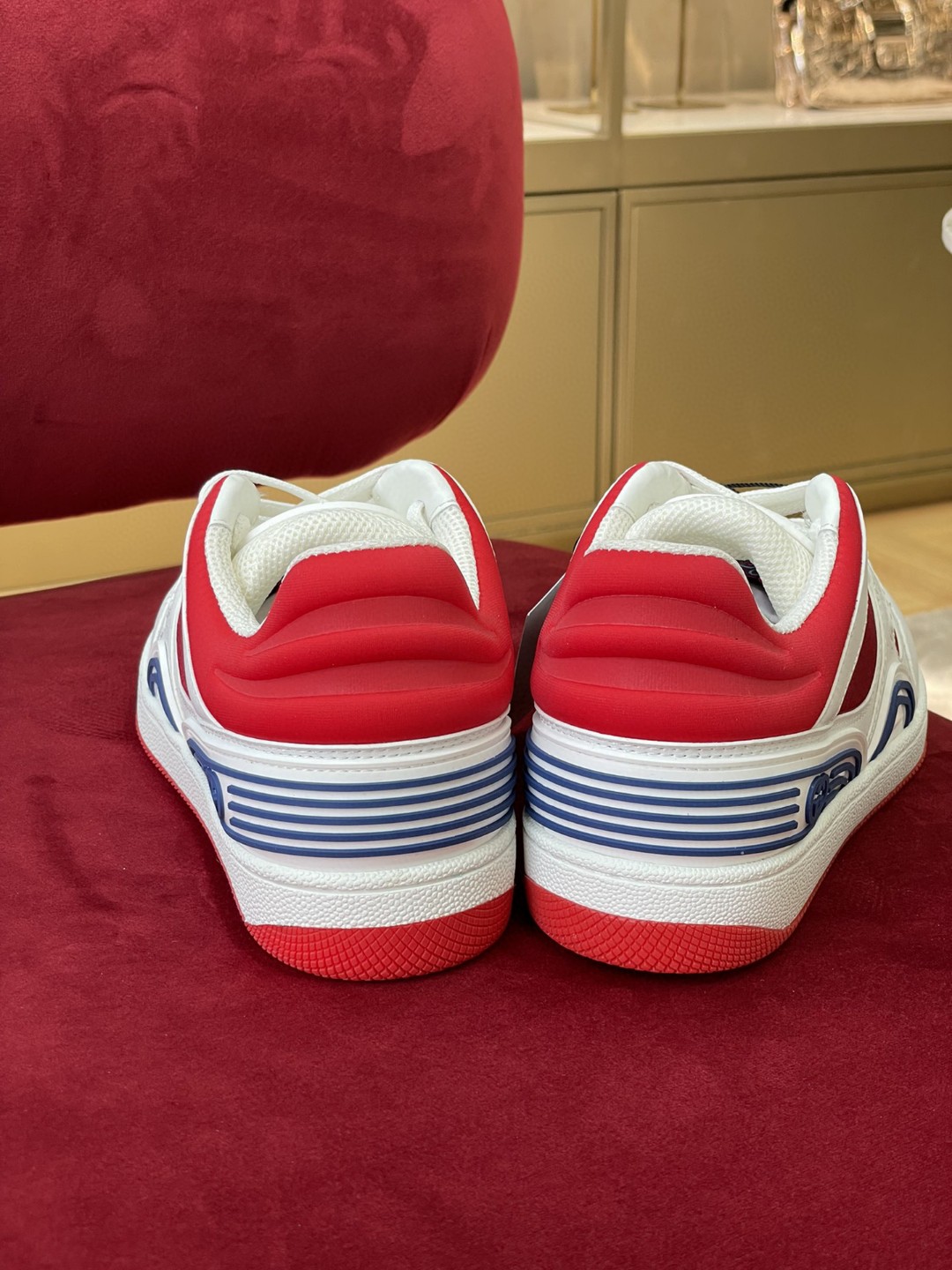 Gvc*1 Men’s Sneaker Gvc*1 Basket Donna White Red Demetra For Men ‎697882 2SHJ0 9090