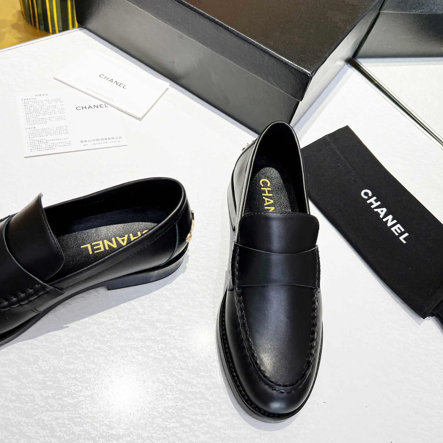 Ch**el Women’s Loafers Black For Women 1.2 in/3cm