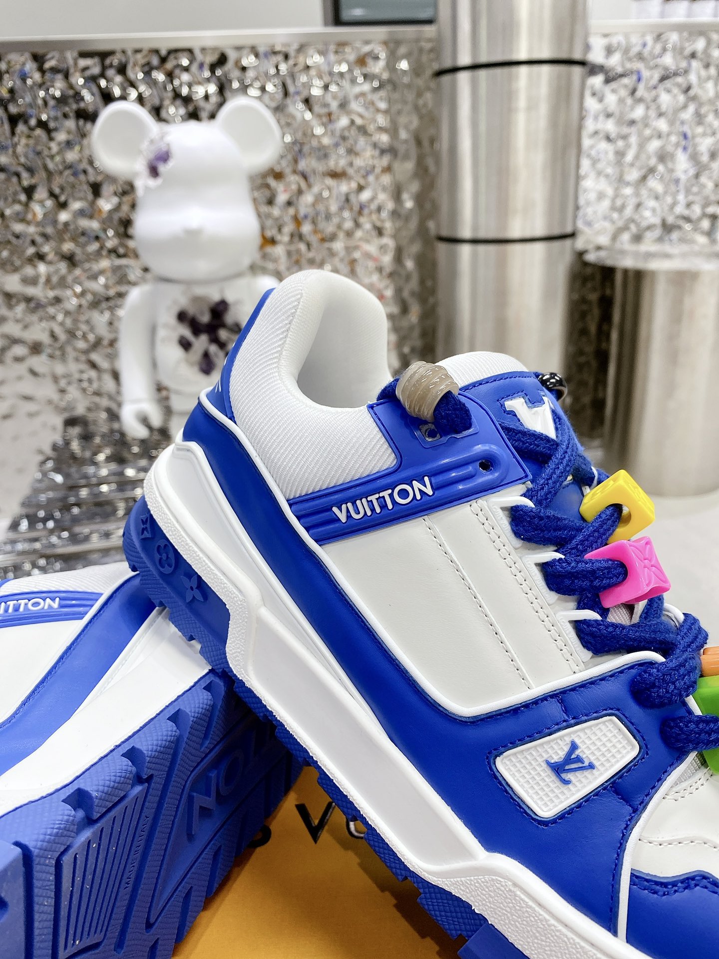 L0vis Vvtt0n LV Trainer Sneaker Blue For Men LV