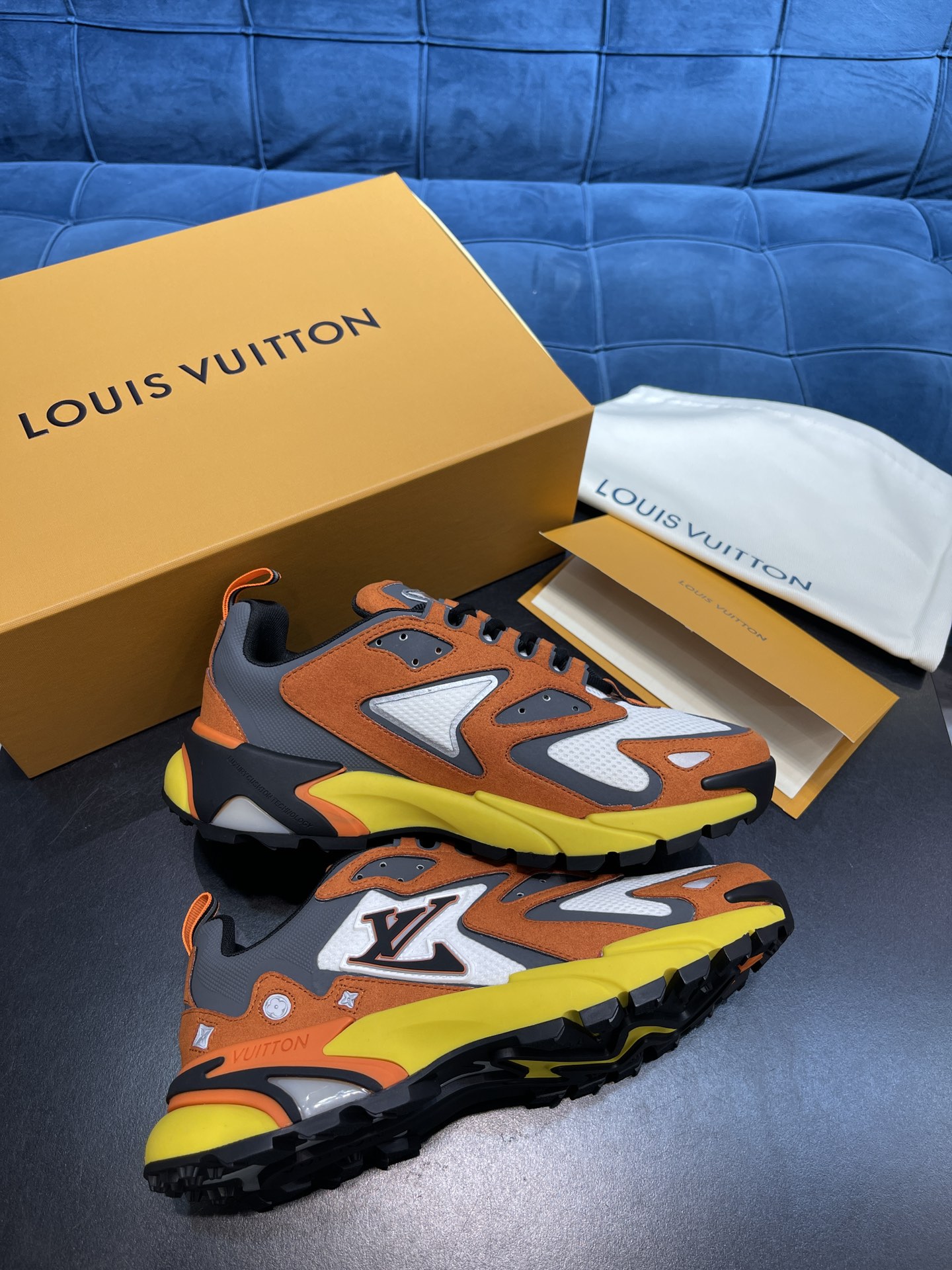 L0vis Vuittion LV Runner Tatic Sneaker Orange For Men LV