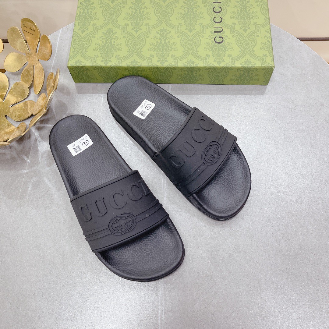 Gvc*1 Women’s Logo Rubber Slide Black For Women 522887 JCZ00 1031