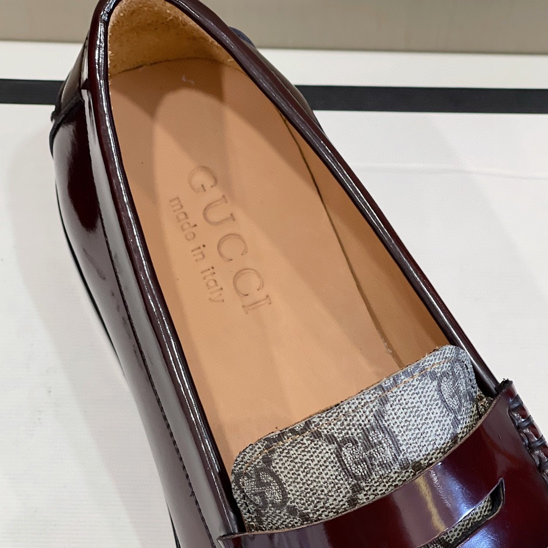 Gvc*1 Men’s GG Loafers Horsebit Brown And Beige For Men 699501