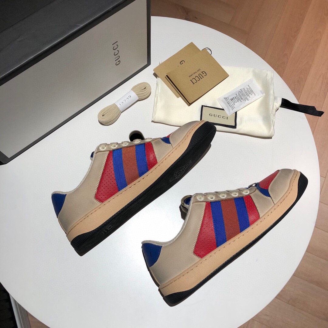 Gvc*1 Men’s Screener Low-Top White Red Blue For Men 546163