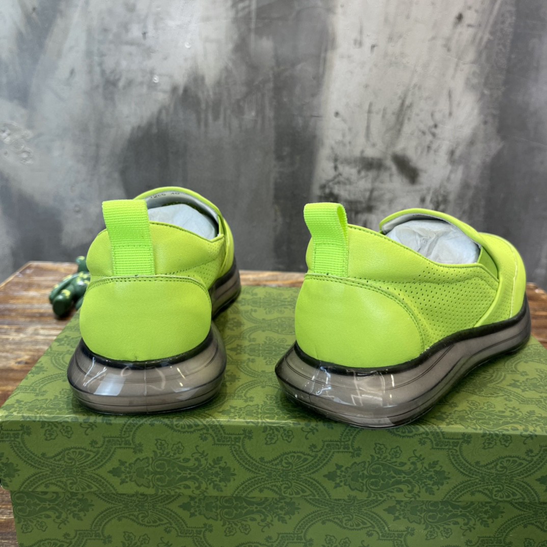 Gvc*1 Men’s Perforated Slip On Sneaker Light Green For Men 407364