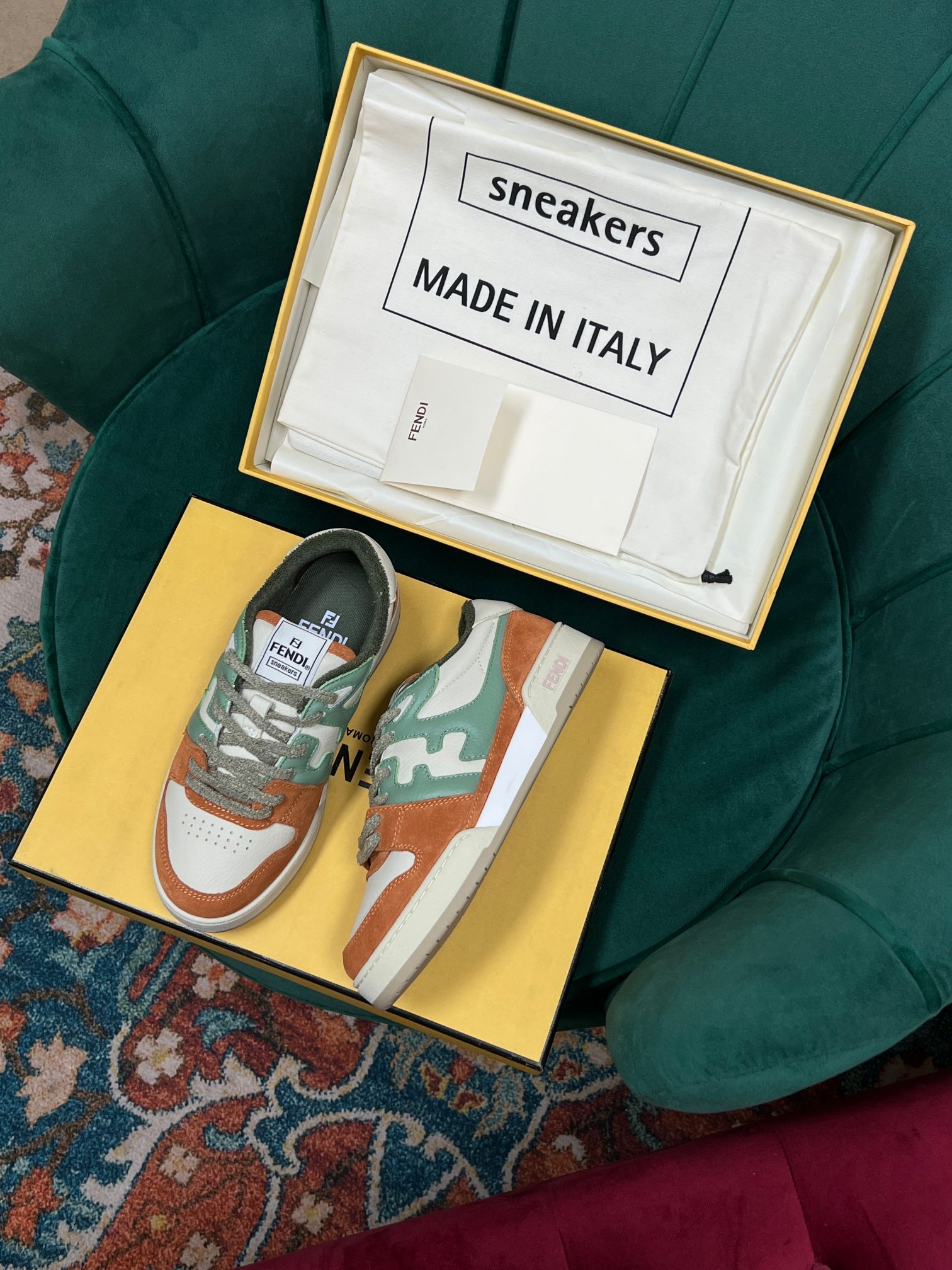 F**di Match Low Tops In Amaranth For Women 8E8252AI1NF1H1E