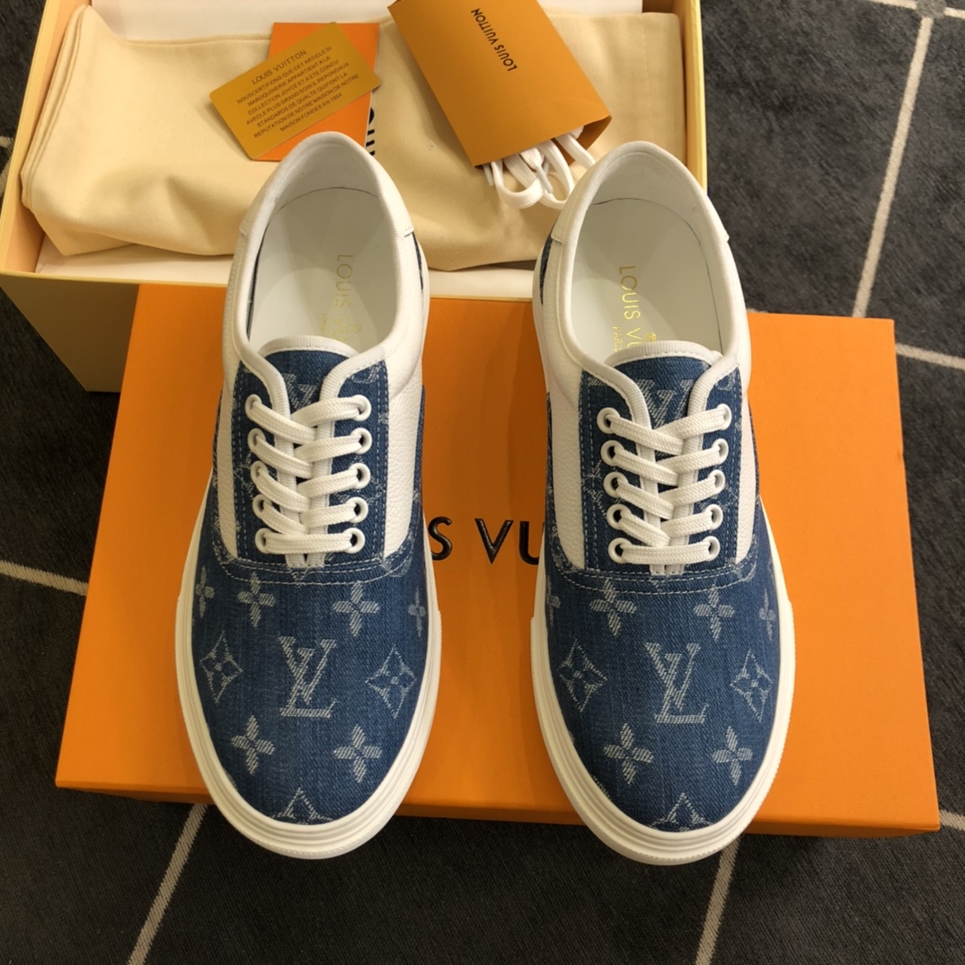 L0vis Vvtt0n LV Trocadero Richelieu Sneaker Blue For Men LV