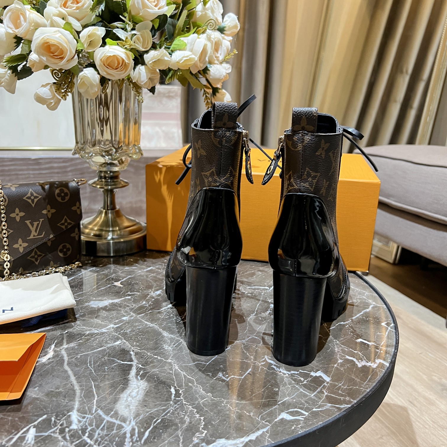 L0vis Vvtt0n Women’s Star Trail Ankle Boots Brown For Women LV