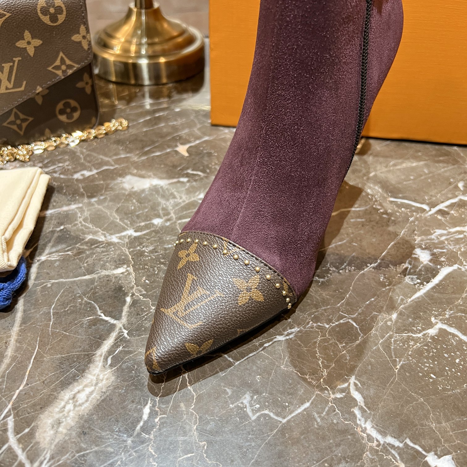 L0vis Vvtt0n Women’s Cherie Ankle Boots Violet Women LV