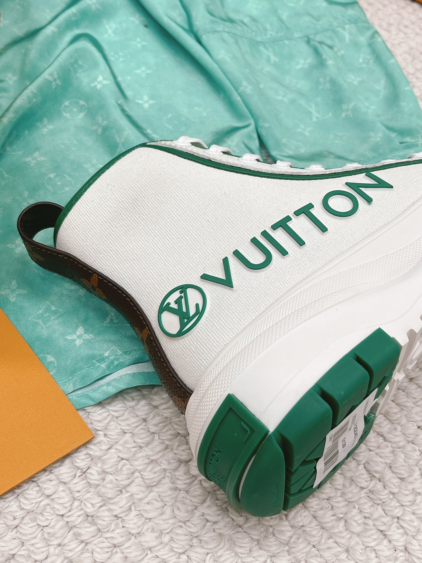 L0vis Vvtt0n Women’s LV Squad Sneaker Boots Green For Women LV