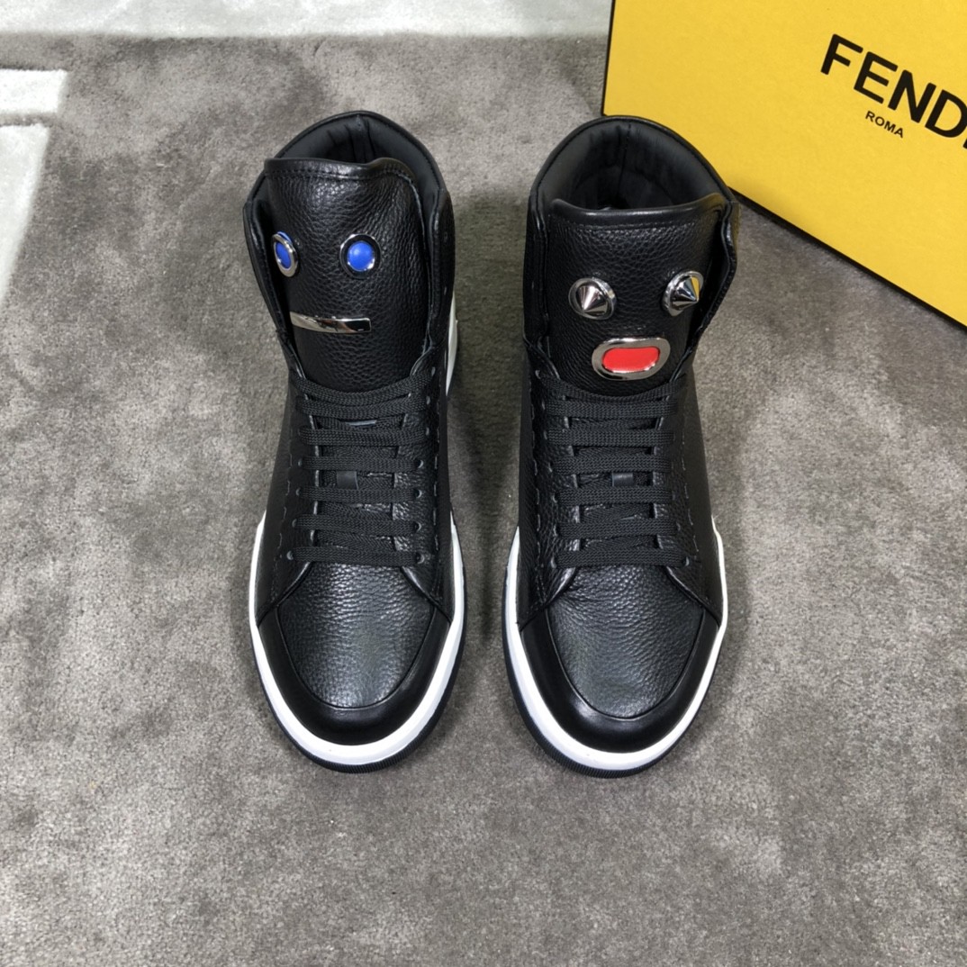 F**di Force High Tops Sneakers Black For Men