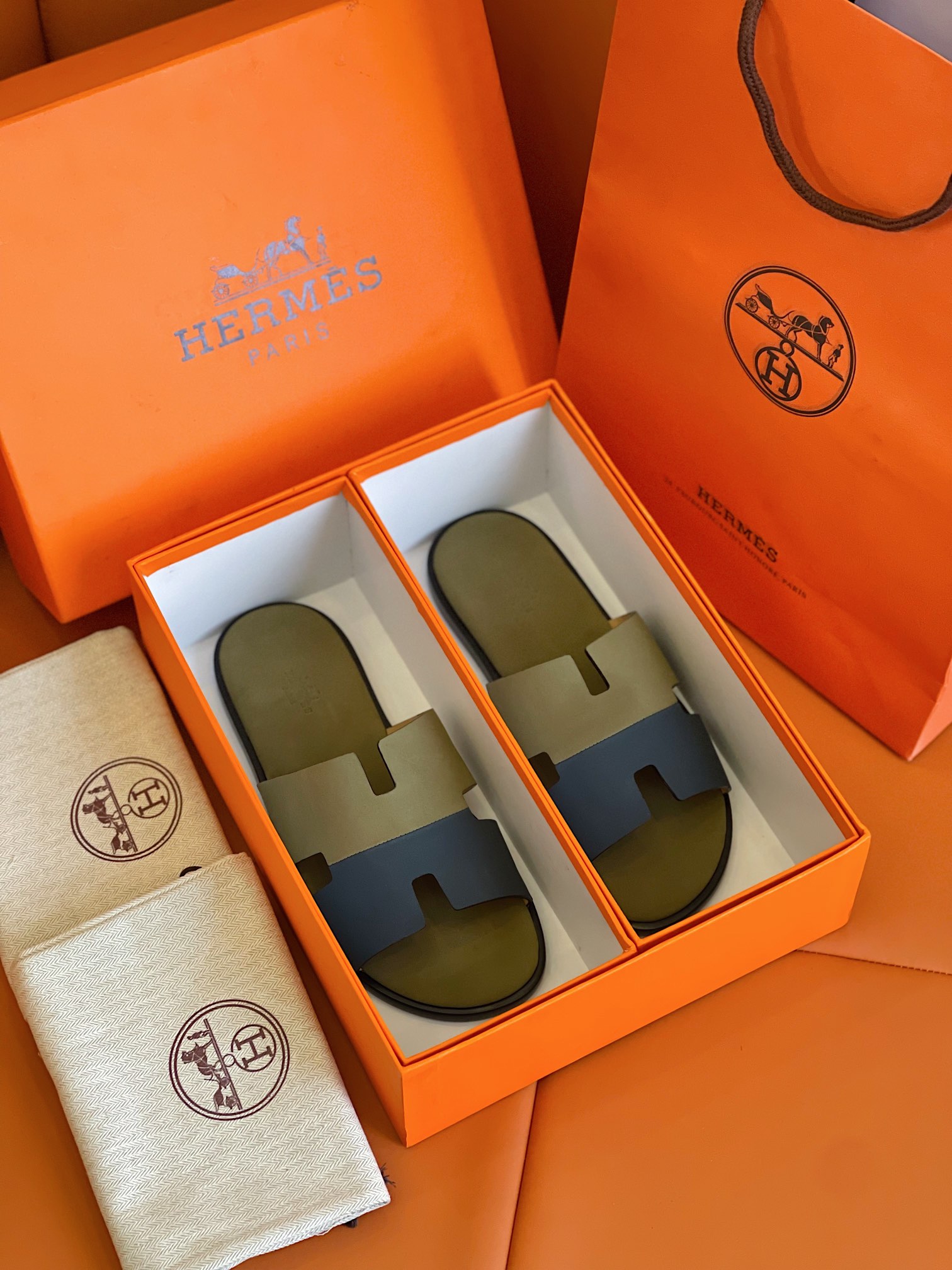 H**me5 Izmir Sandal Fluorescent Green And Blue For Men H211868ZH61415