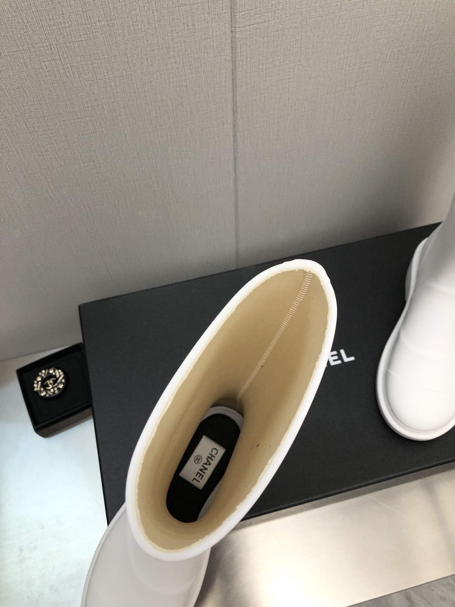 Ch**el Women’s Hight Boots White For Women