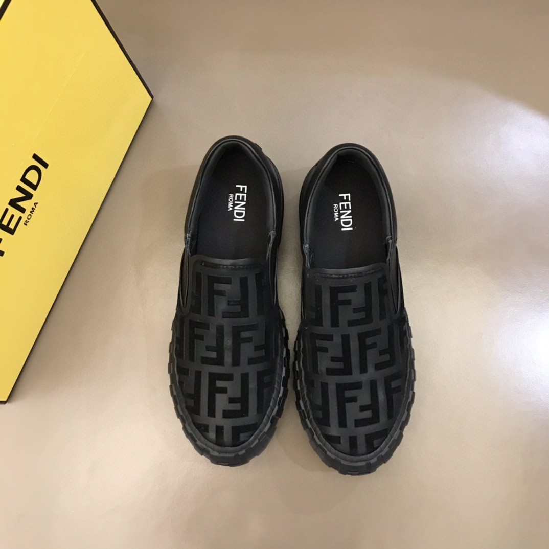 F**di Force Slip On Sneakers Black For Men 7E1454