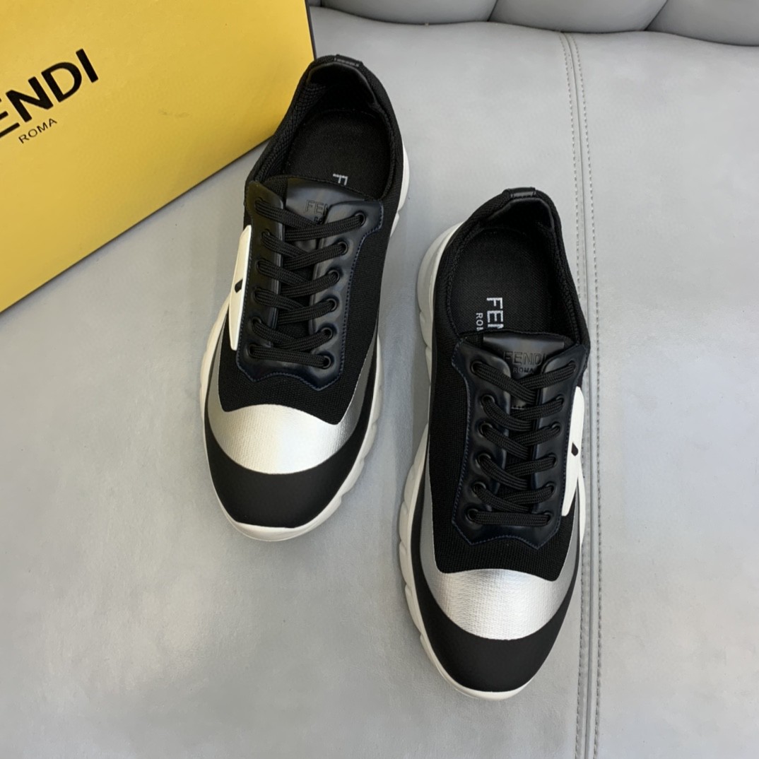 F**di Force Low Tops Sneakers Black/Grey For Men