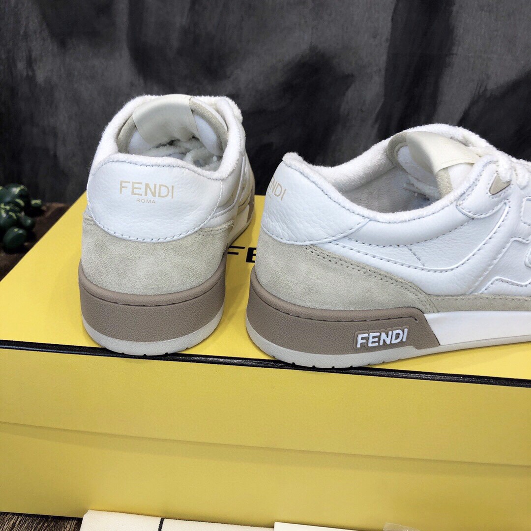 F**di Match Low Tops Sneakers White For Men 7E1493AHH2F1FHS