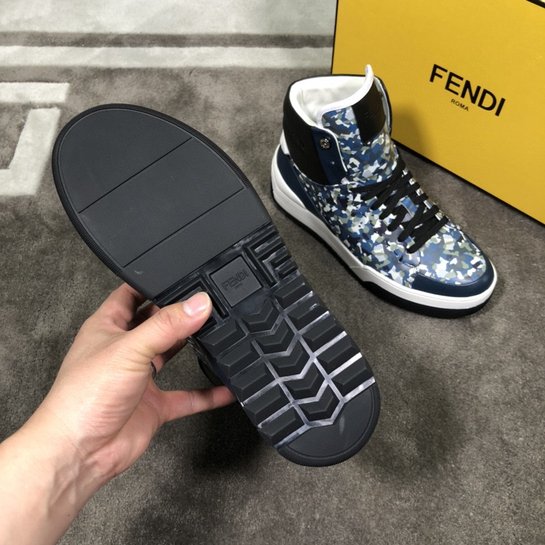 F**di Force High Tops Sneakers Multicolor For Men