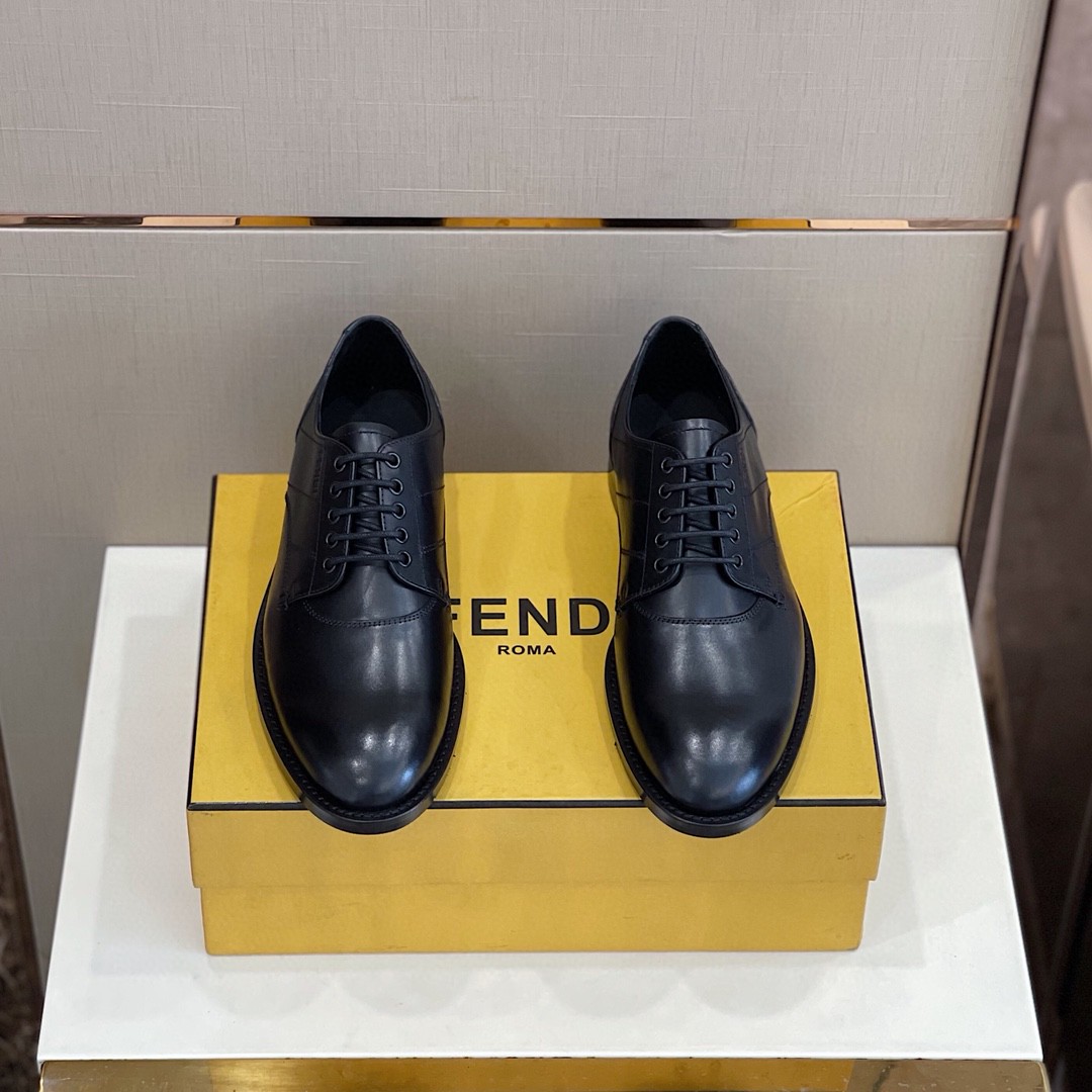 F**di Force Matte Black Shoes For Men