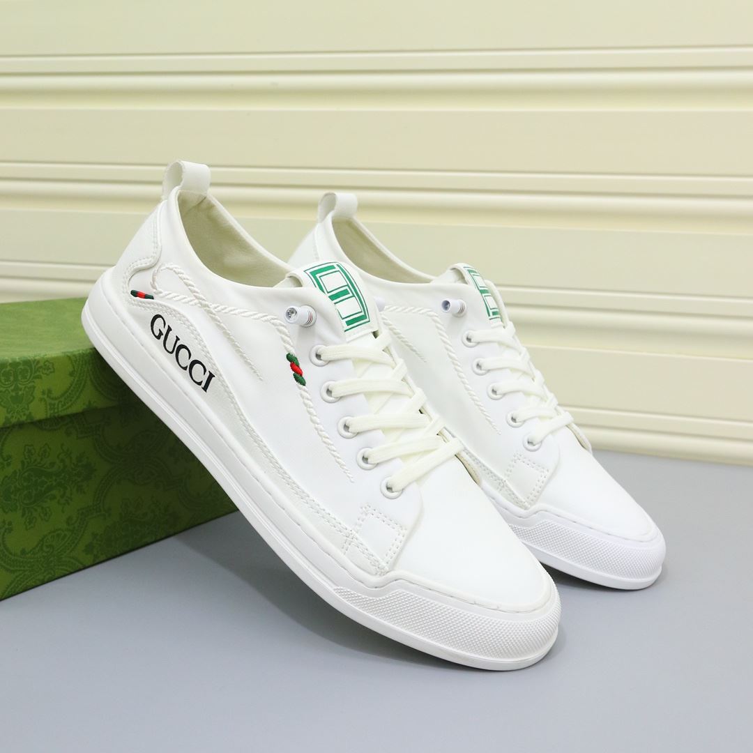 Gvc*1 Men’s Sneakers With Twisted Rope Embroidered White For Men