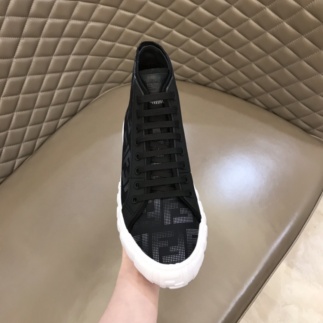 F**di Force High Tops Sneakers Black For Men 7E1424AD76F13RZ
