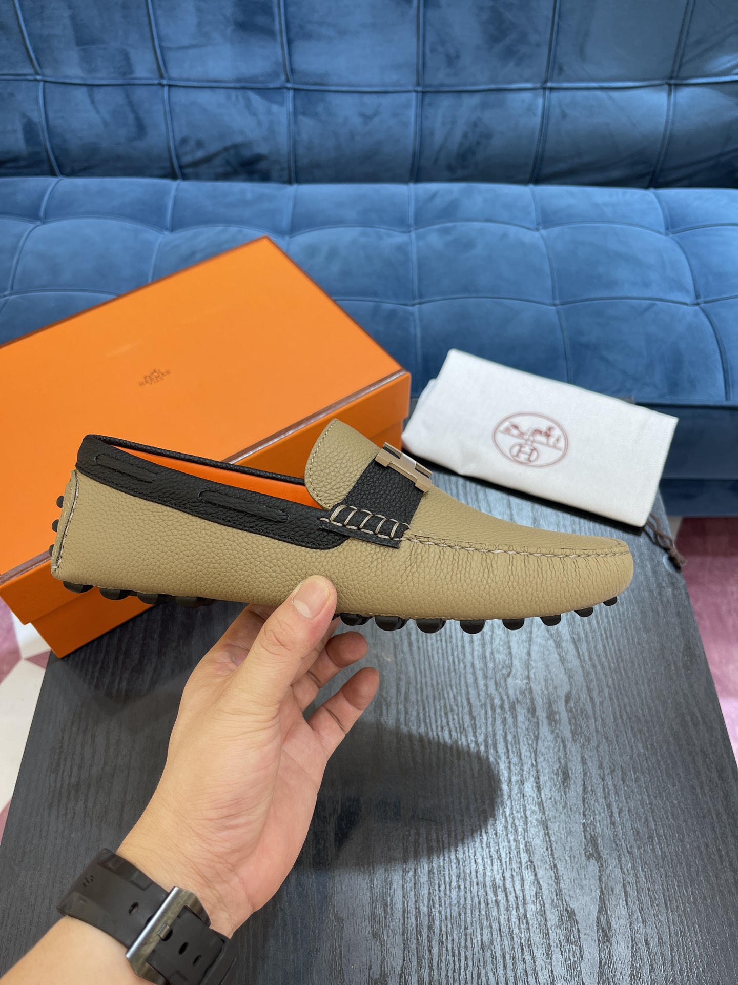 H**me5 Irving Loafer Beige For Men