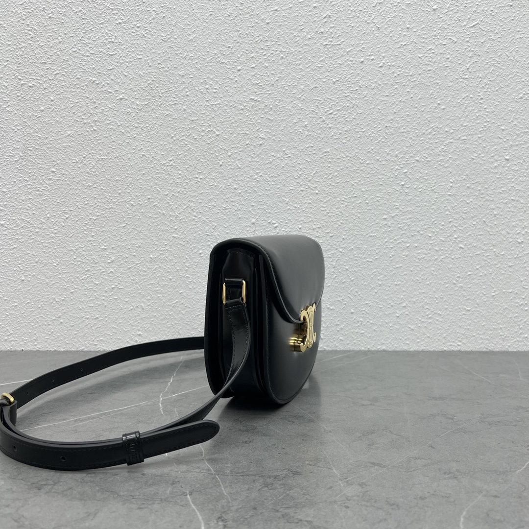 Ce1i*e Teen Besace Triomphe Black For Women 7.2in/18.5cm 110413BF4.38NO