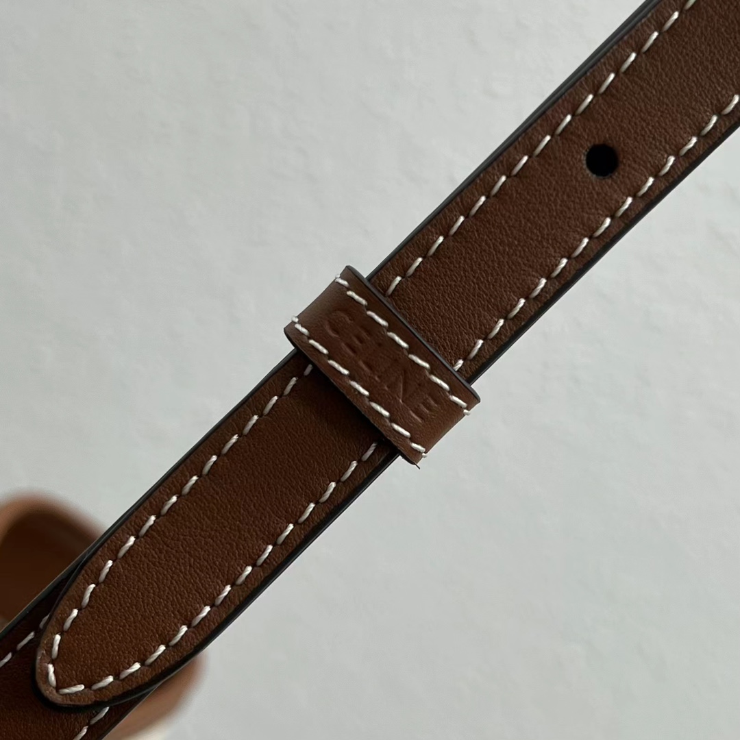 Ce1i*e Small Bucket Cuir Triomphe In Textile Natural / Tan For Women 9in/22cm 198242EFL.02NT