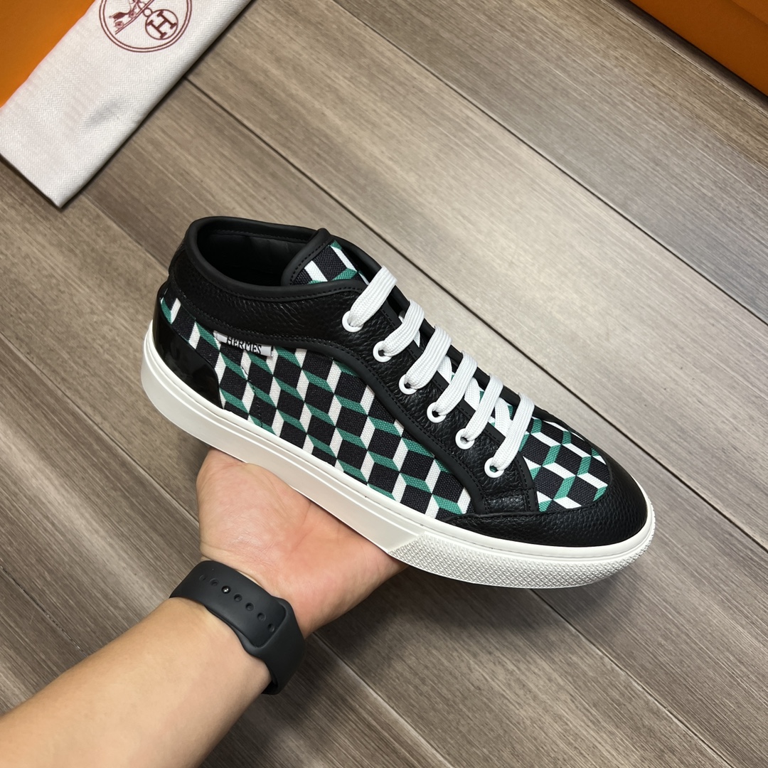 H**me5 Enjoy Sneaker Black And Green For Men