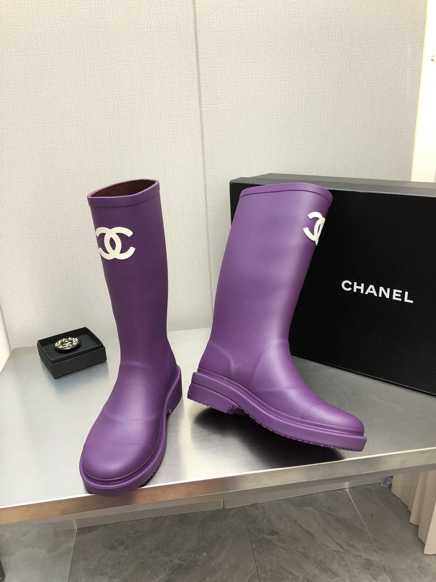 Ch**el Women’s Hight Boots Purple For Women