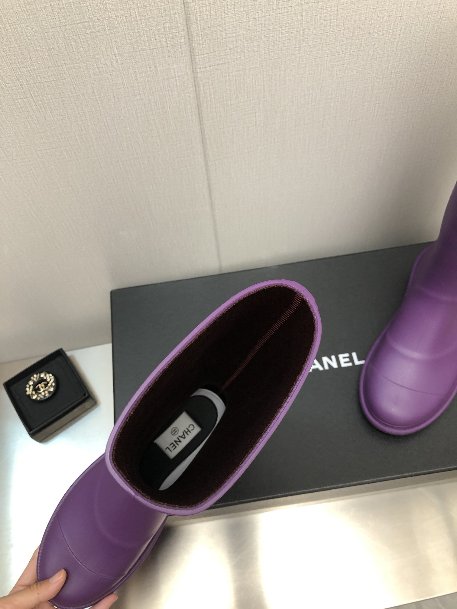 Ch**el Women’s Hight Boots Purple For Women
