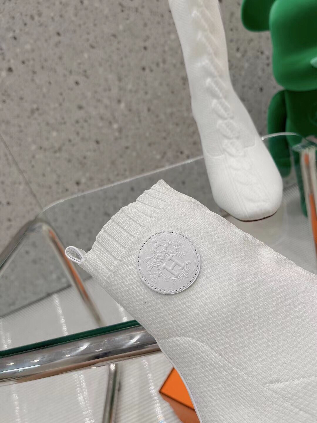 H**me5 Volver 90 Ankle Boots White For Women 3.5in/9cm