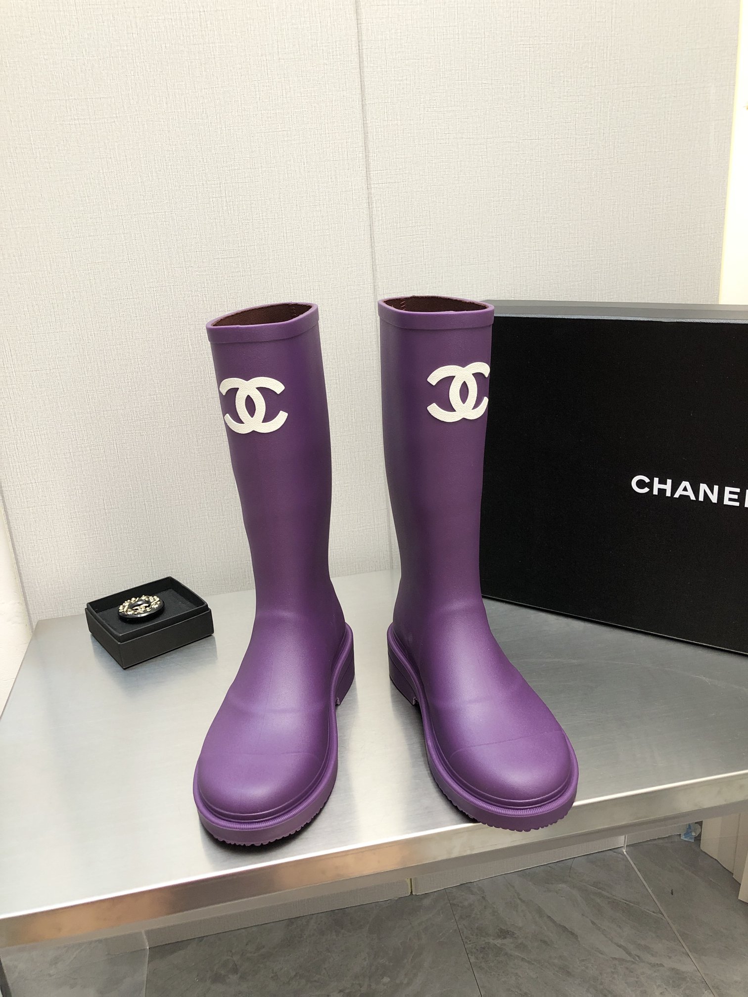 Ch**el Women’s Hight Boots Purple For Women