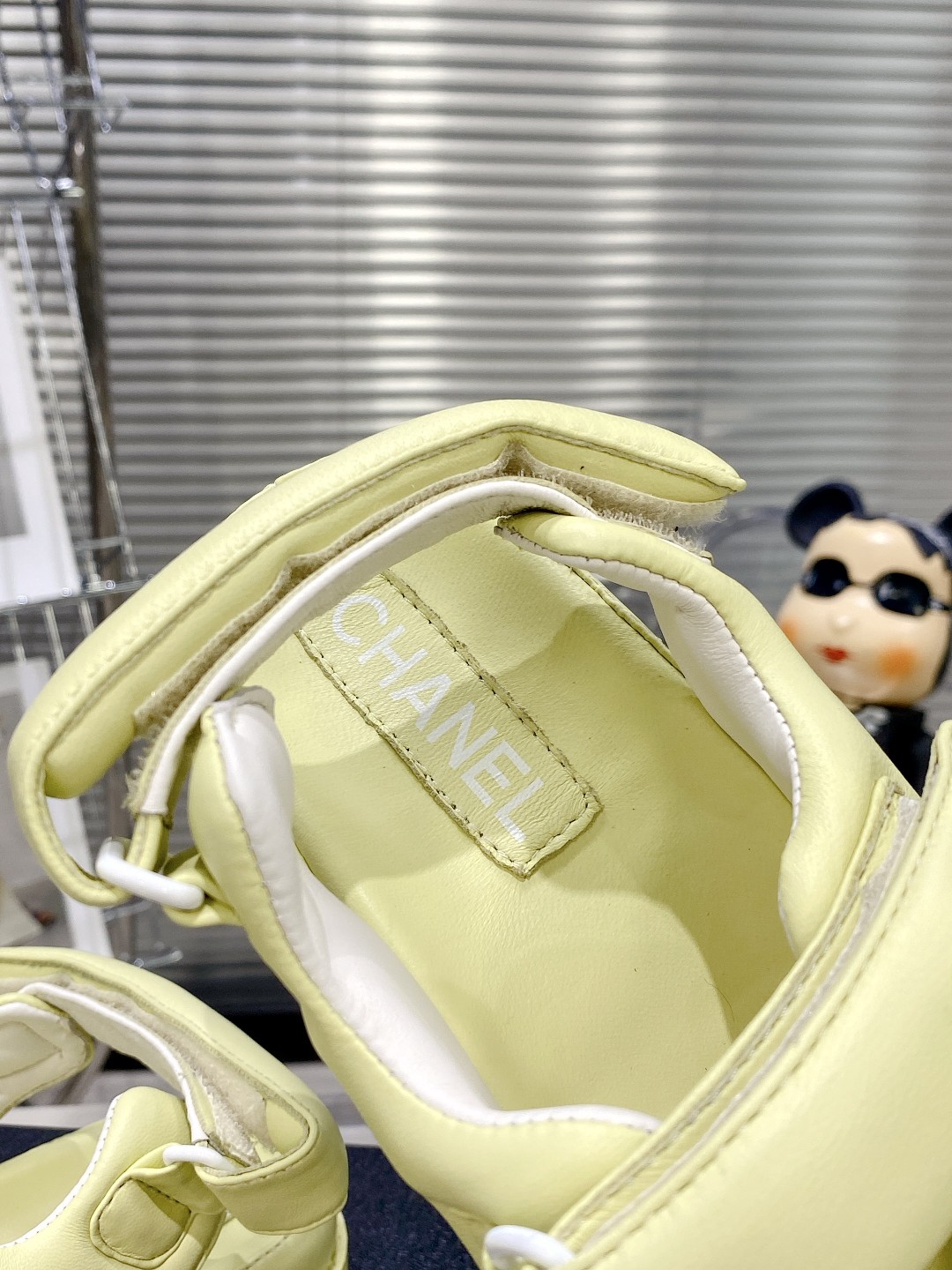 Ch**el Women’s Sandals With Ch**el Logo Yellow For Women