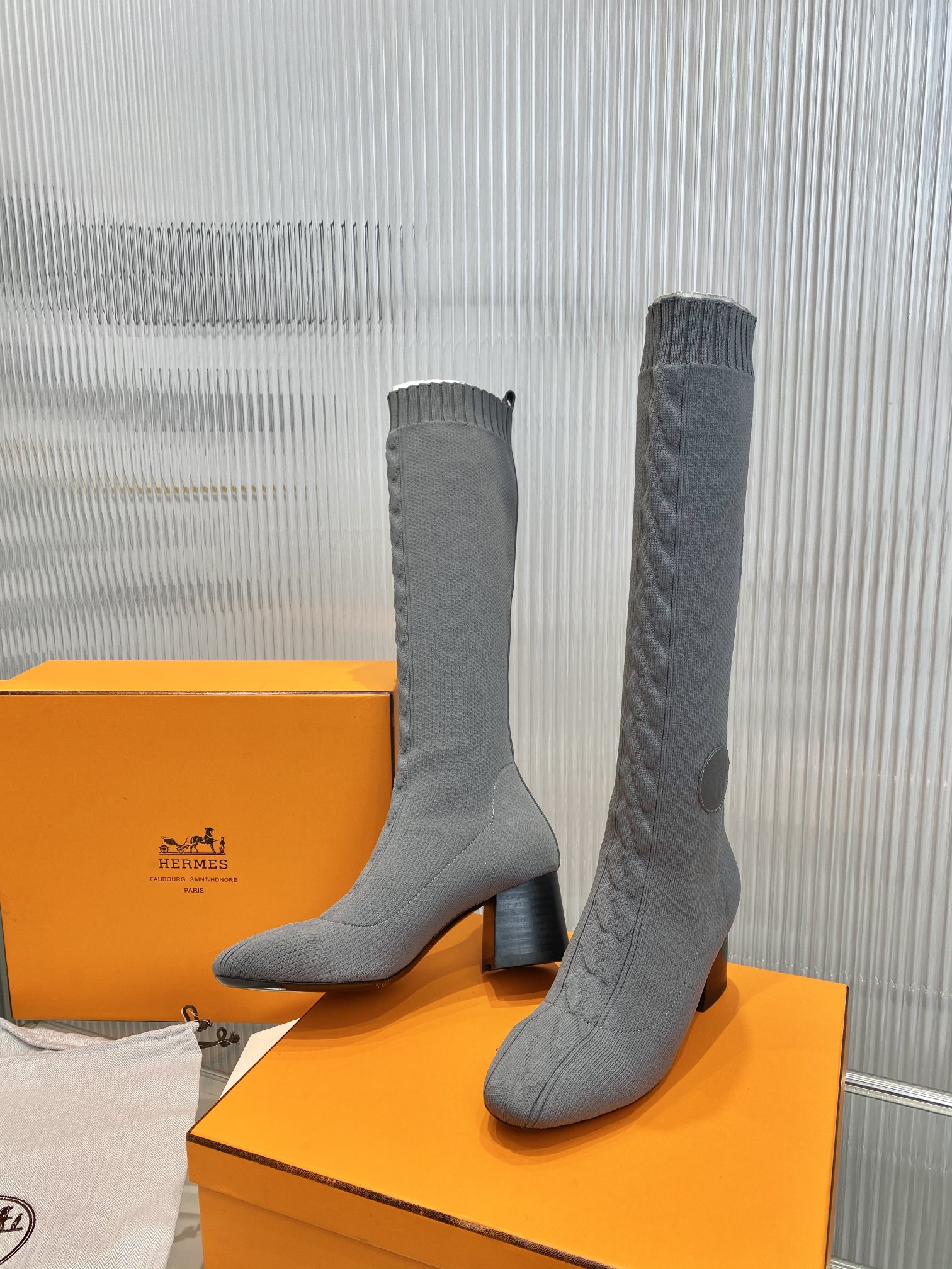 H**me5 Fontaine 60 Boots Gray For Women