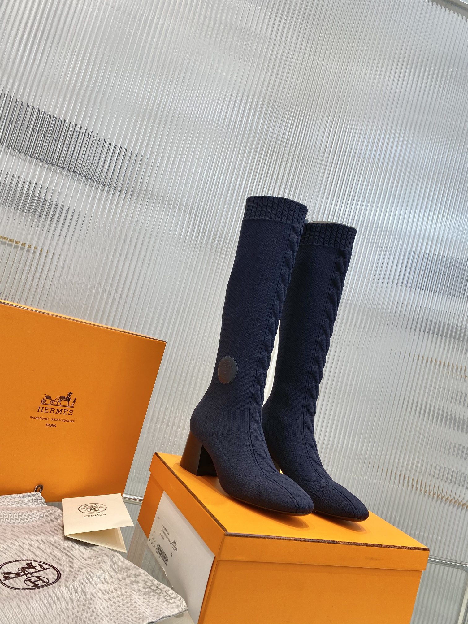 H**me5 Fontaine 60 Boots Blue For Women