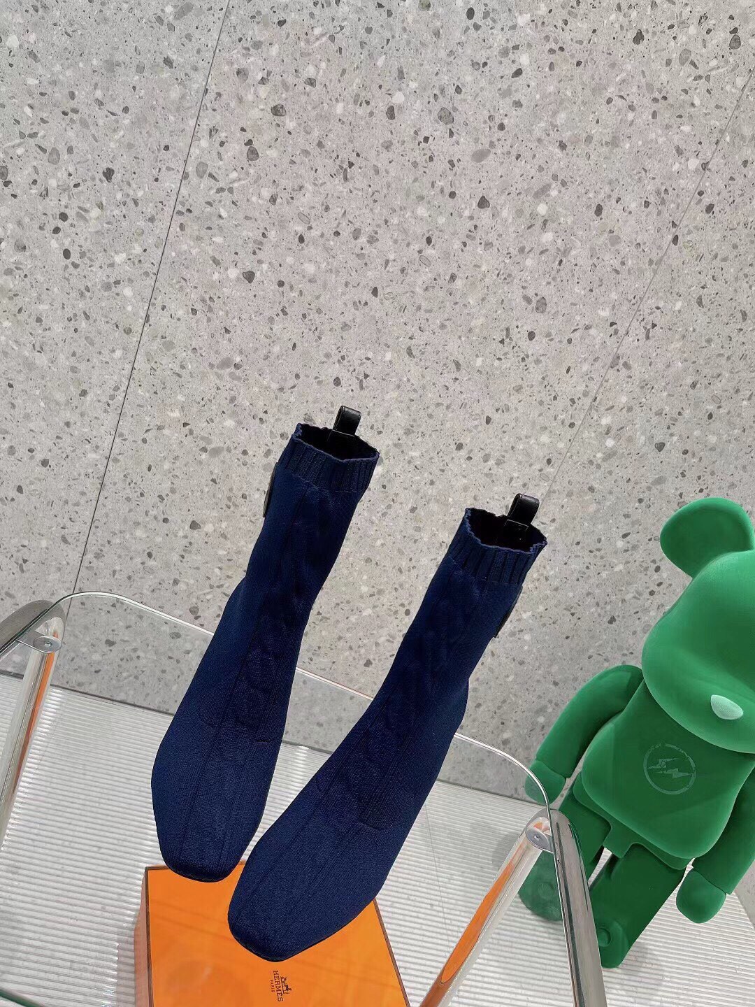 H**me5 Volver 90 Ankle Boots Blue For Women 3.5in/9cm H192035Z O5405